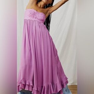 Free People Corset Strapless Maxi Dress